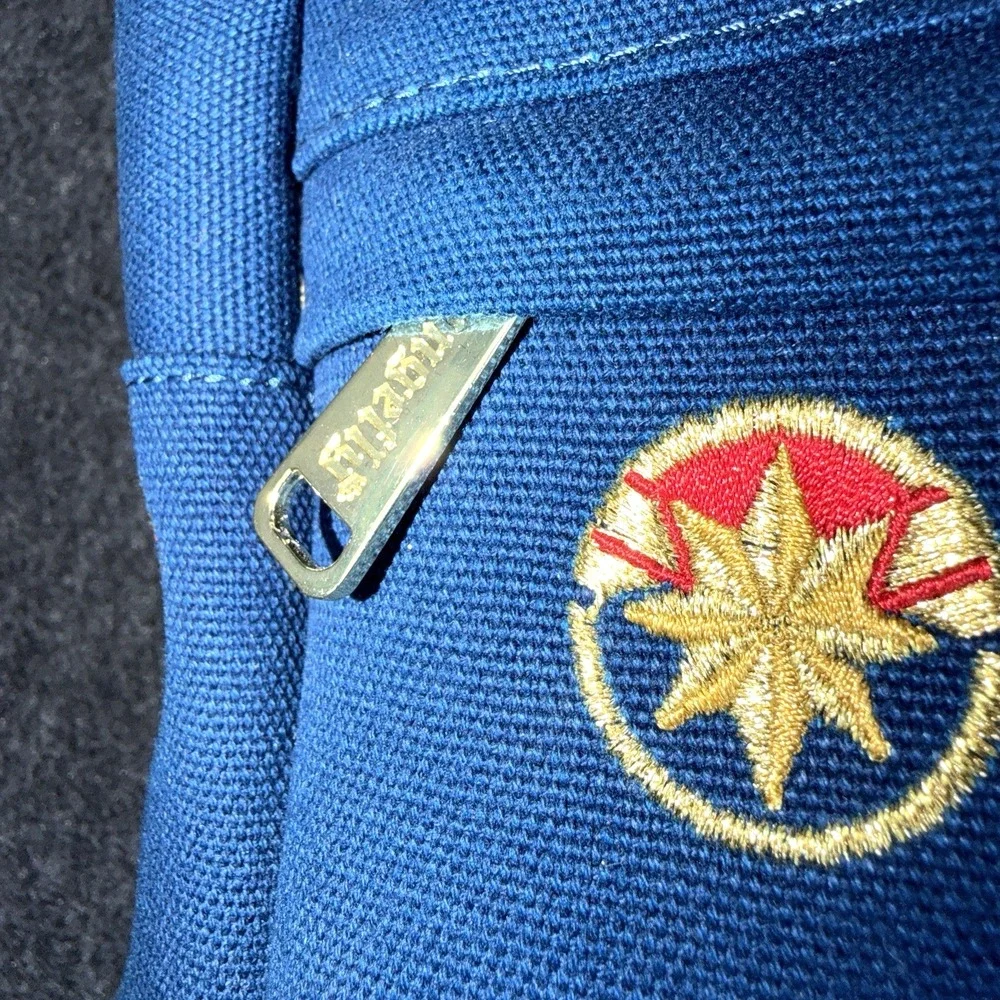 Marvel Loungefly Captain Marvel Mini Backpack Blue Red Gold‎ Embroidered Bag
